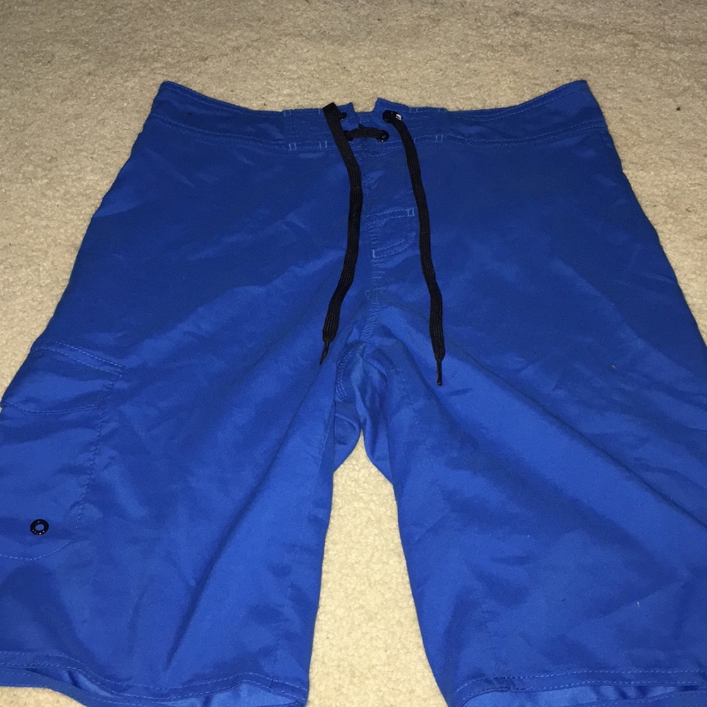 Blue swim trunks